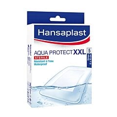 Hansaplast Aqua Protect XXL 8cmx10cm 5 Pansements Stériles Waterproof