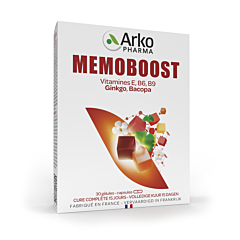 Memoboost Ginkgo + Bacopa - 30 Gélules