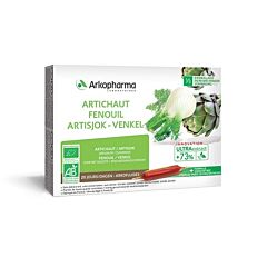 Arkopharma Arkofluides Artichaut Fenouil 20 Jours 20 Ampoules