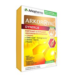 Arkopharma ArkoRoyal Dynergie Fortifiant & Stimulant 20 Ampoules x 10ml