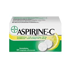 Aspirine-C 20 Comprimés Effervescents