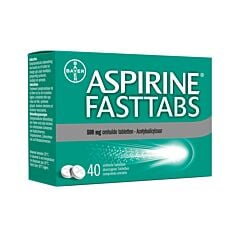 Aspirine Fasttabs 500mg 40 Tabletten