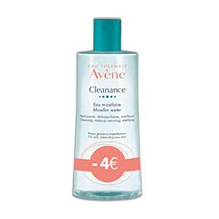 Avène Cleanance Micellair Water 400ml NF Promo - €4