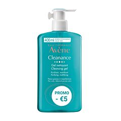 Avène Cleanance Gel Nettoyant Flacon Pompe 400ml NF Promo - 5€