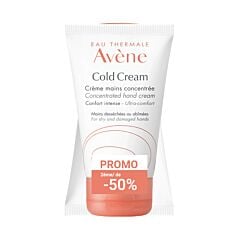 Avène Cold Crème Handcrème Duopack 2x50ml 2de -50%