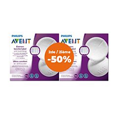 Philips Avent Coussinets d'Allaitement Jour/Nuit 2x60 Pièces PROMO 2ème à -50%