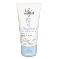Louis Widmer BabyPure Crème Protectrice Anti-Froid Sans Parfum Tube 50ml
