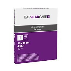 Bap Scar Care T Pansement Adhésif Silicone Fin Transparent - 10x15cm - 10 Pièces