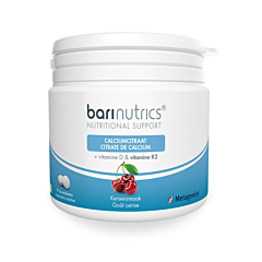 Barinutrics Cirate Calcium + K2 Cerise - 90 Comprimés à Croquer