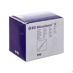 BD Microlance 3 - Aiguille 26G 3/8"RB 100 Pièces