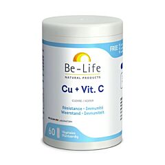 Be-Life Cu + Vitamine C Résistance & Immunité 60 Gélules