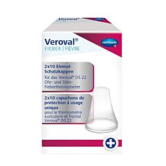 Veroval Beschermkapjes Koortsthermometer Oor & Voorhoofd 20 Stuks