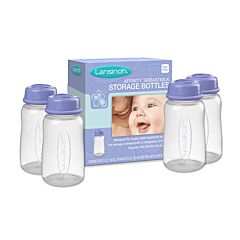 Lansinoh Bouteilles de Conservation de Lait Maternel 160ml 4 Pièces