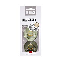 Bibs Fopspeen Duo Sage/Hunter Green 0-6M 2 Stuks