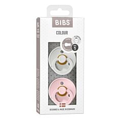 Bibs Fopspeen 0+M - Haze/Blossom - 2 Stuks