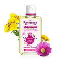 Puressentiel Beauté de la Peau Huile de Soin Essentiel Bio Immortelle Rose Musquée Flacon 100ml