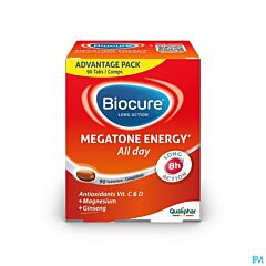 Biocure Megatone Énergie Longue Action 8h 90 comprimés