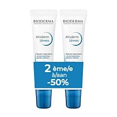 Bioderma Atoderm Herstellende Lippenbalsem 2x15ml Promo 2de -50%