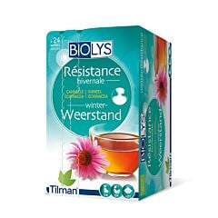 Biolys Résistance Hivernale Tisane Cannelle Echinacea 24 Infusions