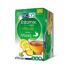 Biolys Estomac Léger Tisane Gingembre Citron 24 Infusions