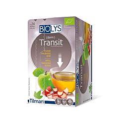 Biolys Transit Intestinal Tisane Pomme Rhubarbe Séné 24 Infusions