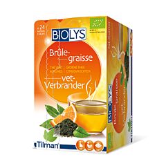 Biolys Brûle-Graisse Tisane Thé Vert Agrumes 24 Infusions