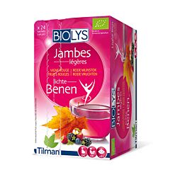 Biolys Jambes Légères Tisane Vigne Rouge Fruits Rouges 24 Infusions