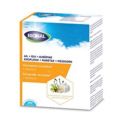 Bional Ail-Gui-Aubépine + Vitamine C Circulation 200 Gélules