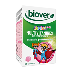 Biover Junior Multivitamines Goût Framboise - 120 Comprimés