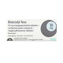 Bisacodyl Teva 10mg 30 Comprimés