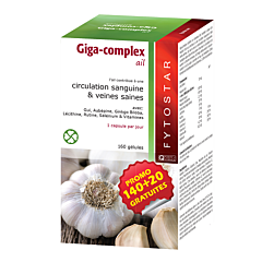 Fytostar Giga-Complex Ail PROMO 140 Gélules + 20 GRATUITES