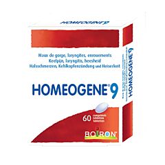 Boiron Homéogène 9 Maux de Gorge & Enrouements 60 Comprimés