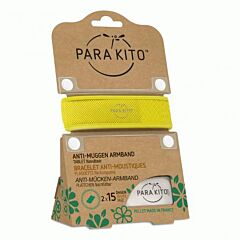 Parakito Bracelet Jaune Anti-Moustiques + 2 Recharges