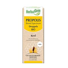 HerbalGem Propolis Breed Spectrum Keel Druppels Bio 50ml