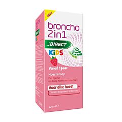 Broncho 2-en-1 Kids Sirop Toux Enfants Goût Fraise Flacon 120ml
