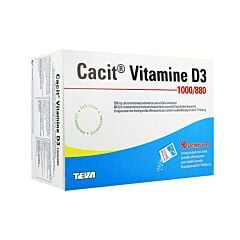 Cacit Vitamine D3 1000mg/880ui Granulés Effervescents 90 Sachets