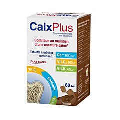 CalxPlus Ossature Saine Goût Chocolat 60 Comprimés