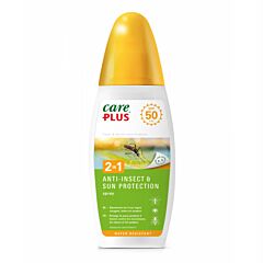 Care Plus 2-in-1 Anti-Insect & Sun Protection Spray SPF50 150ml