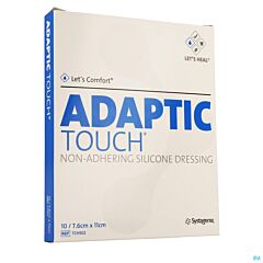Adaptic Touch Pansement Interface Siliconé Non Adhérent - 7,6x11cm - 10 Pièces