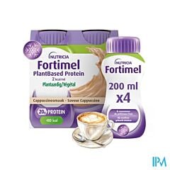 Fortimel Plantbased Protein Goût Cappuccino 4x200ml