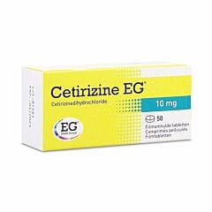 Cetirizine EG 10mg 50 Comprimés Pelliculés