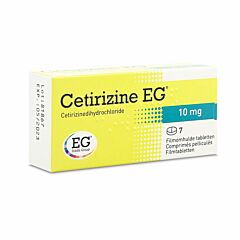 Cetirizine EG 10mg 7 Comprimés Pelliculés