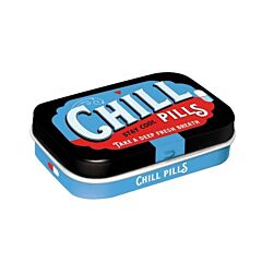 Chill Pills Bonbons à la Menthe Boîte Métalisée 15g