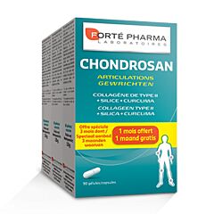 Forté Pharma Chondrosan Articulations 90 Gélules PROMO 2+1 Mois Gratuit