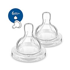 Philips Avent Classic+ Anti-Colic Tétine pour Liquides Epais 6m+ 2 Pièces