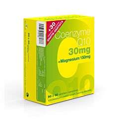 Coenzyme Q10 30mg + Magnésium 150mg 90 Comprimés NF + PROMO 30 Comprimés GRATUITS