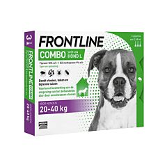 Frontline Combo Chiens L 20-40kg 3 Pipettes x 2,68ml
