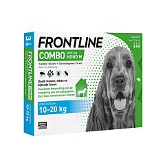 Frontline Combo Chiens M 10-20kg 3 Pipettes x 1,34ml