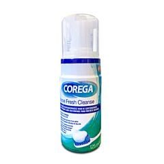 Corega Fresh Cleanse Mousse Nettoyante Anti-Bactérienne Prothèse Dentaire Flacon Airless 125ml