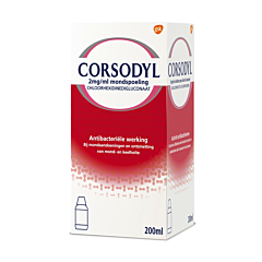 Corsodyl 2mg/ml Mondspoeling Oplossing - 300ml